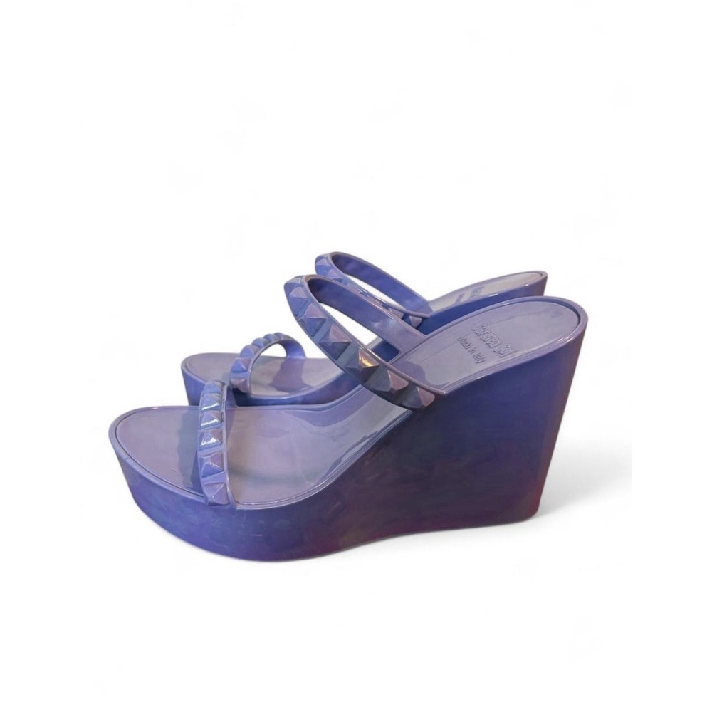 Carmen Sol Tonino Wedge Lavender Women's Size 10 (EU40) Jelly Vegan Eco Vacation